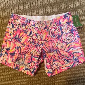 LILLY PULITZER CALLAHAN SHORT NWT SHELL OF A TIME SIZE ZERO